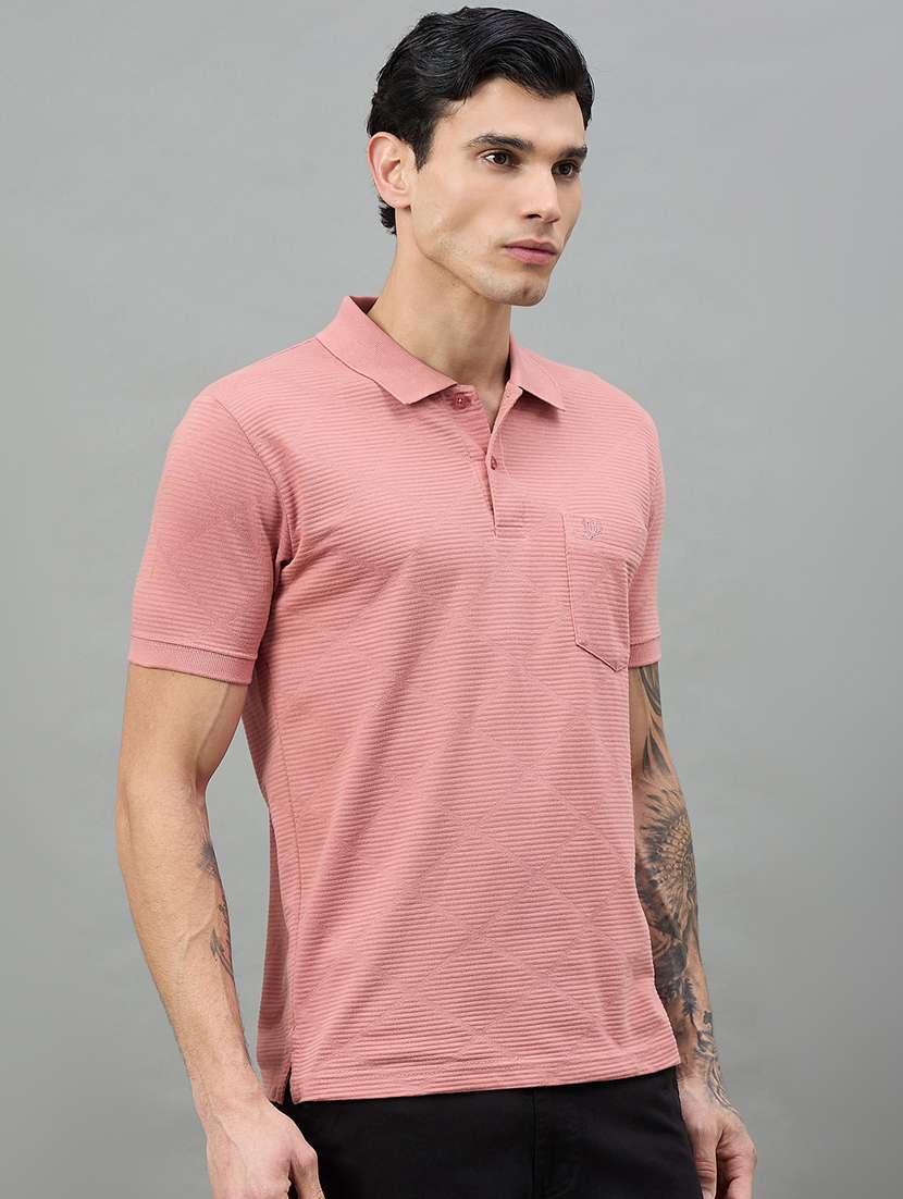 men textured short sleeve polo t-shirt - 22447950 -  Standard Image - 2