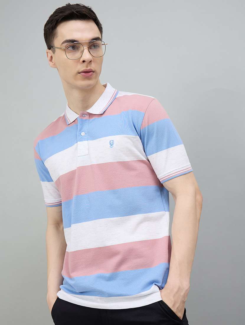 Pink Cotton Blend Plain Tshirt - 22447961 -  Standard Image - 2