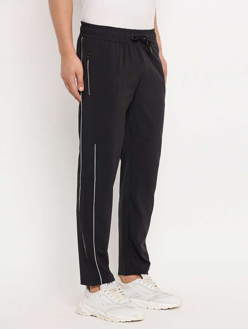 men solid mid rise full length track pant - 22448031 -  Standard Image - 2