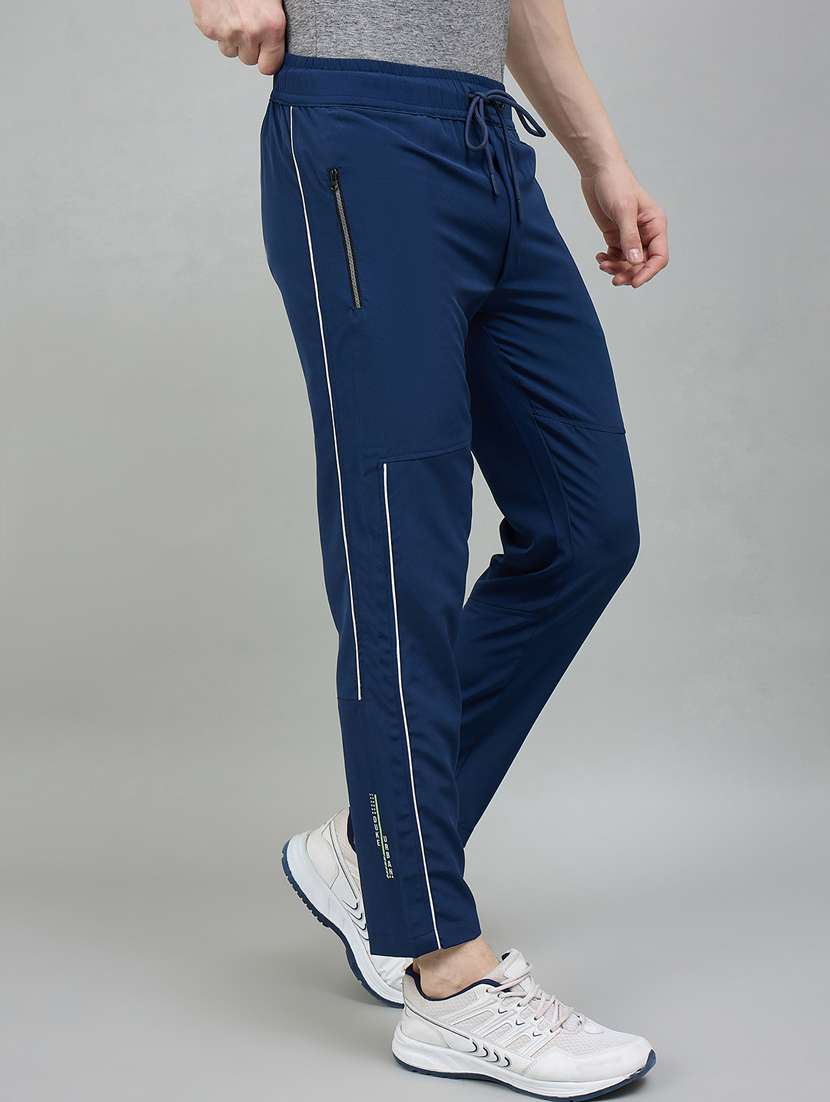 men solid mid rise full length track pant - 22448041 -  Standard Image - 2