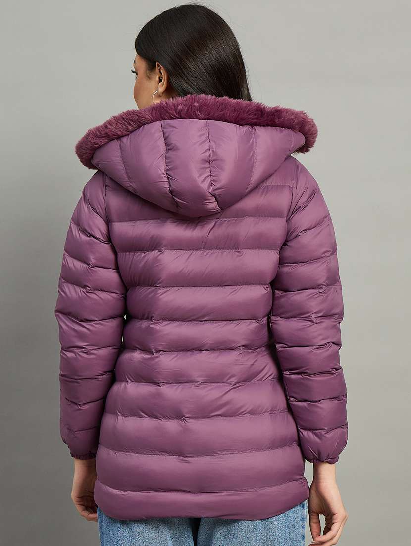 women solid long sleeve quilted jacket - 22448113 -  Standard Image - 2