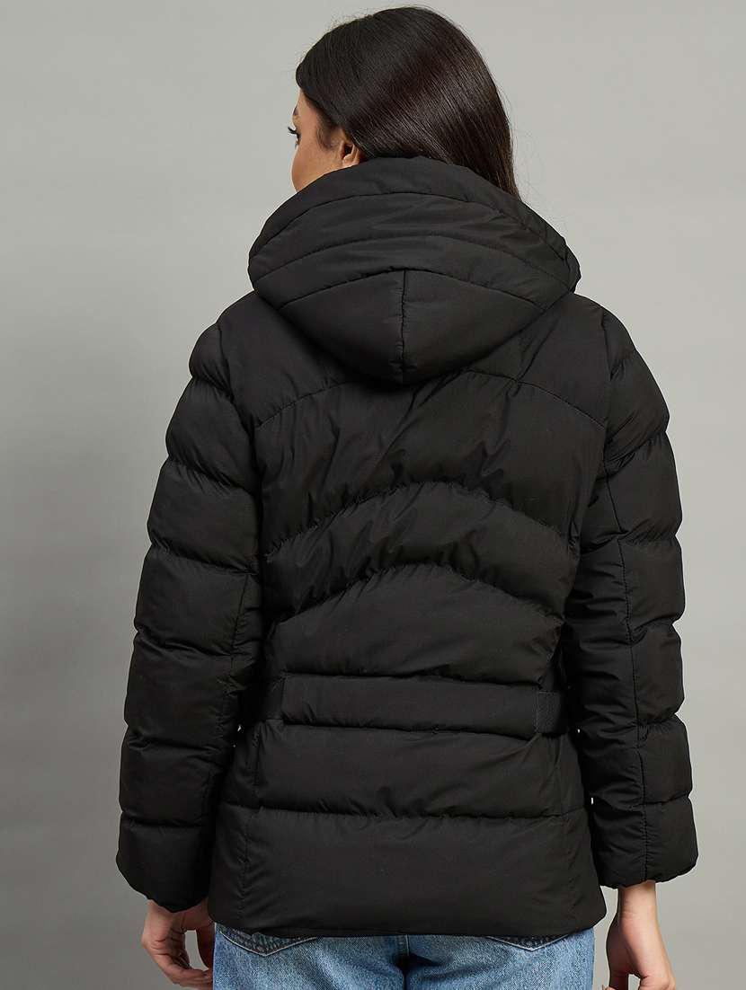 women solid long sleeve quilted jacket - 22448116 -  Standard Image - 2