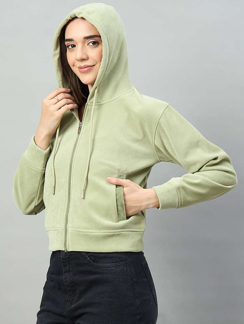 women solid green cotton blend plain  - 22448230 -  Standard Image - 2