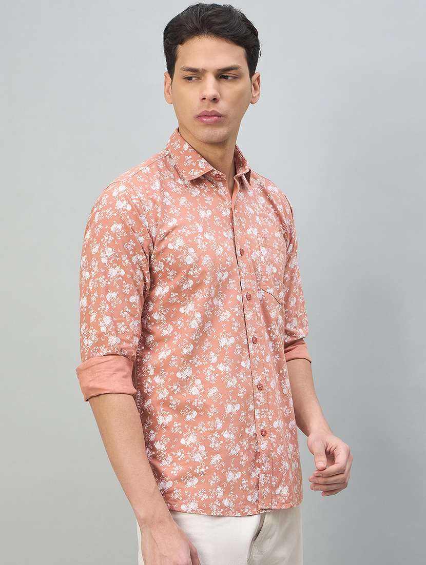 Men Printed Long Sleeve Slim Fit Casual Shirt - 22448277 -  Standard Image - 2