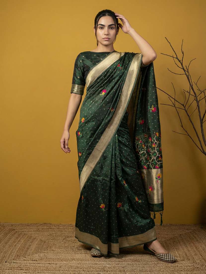 women self design bordered saree with blouse - 22448852 -  Standard Image - 2