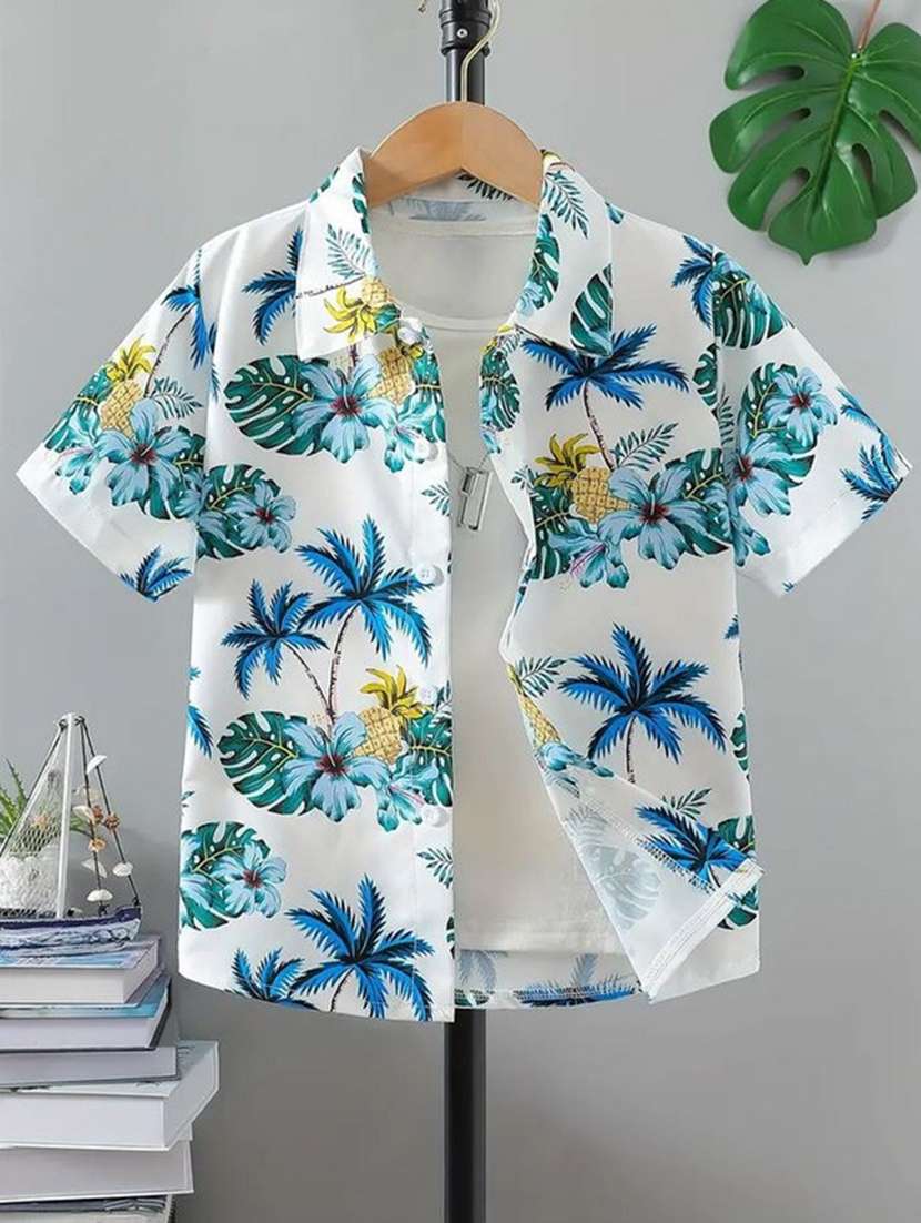 boys brown cotton shirt - 22448992 -  Standard Image - 2