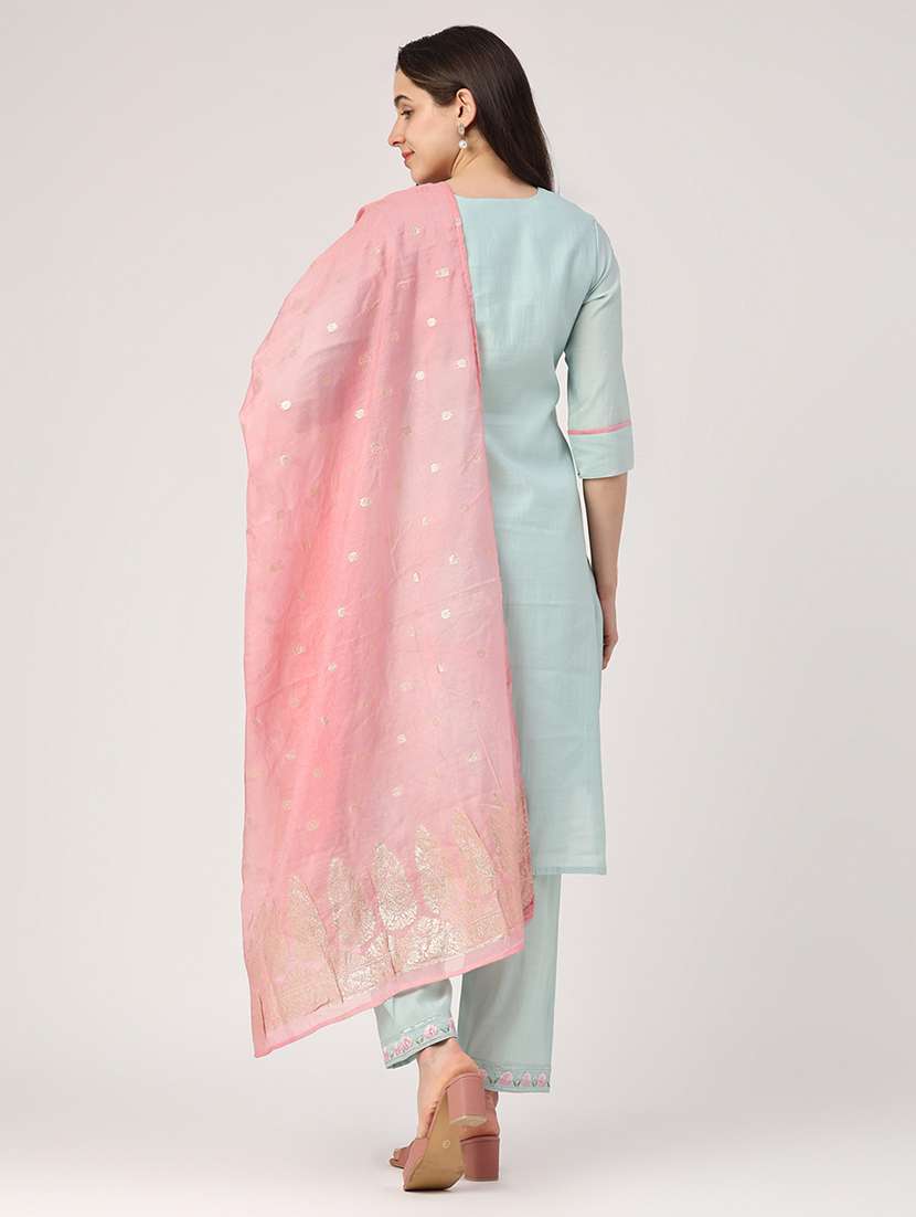green cotton suit  set - 22449455 -  Standard Image - 2