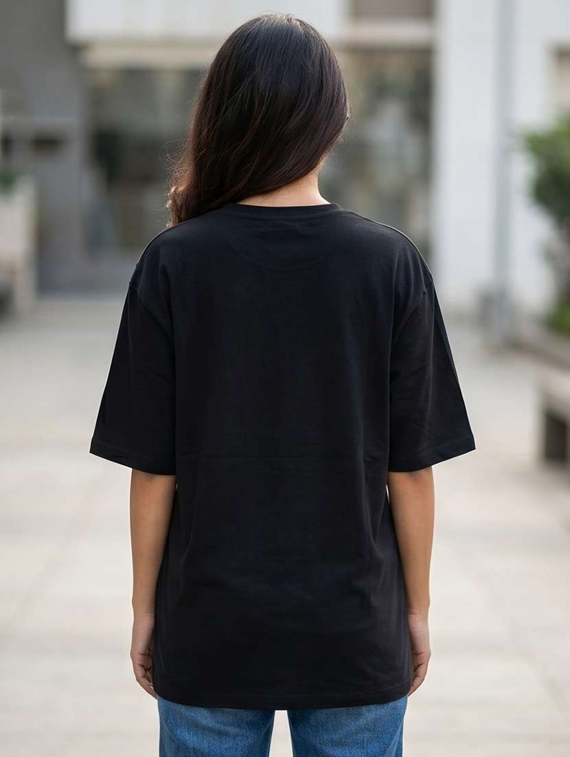 women graphic drop sleeve oversized t-shirt - 22449721 -  Standard Image - 2