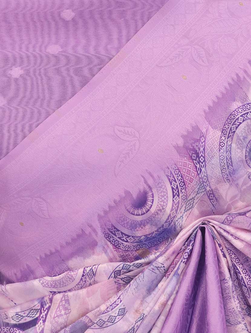 Women Printed Bordered Saree With Blouse - 22449852 -  Standard Image - 2