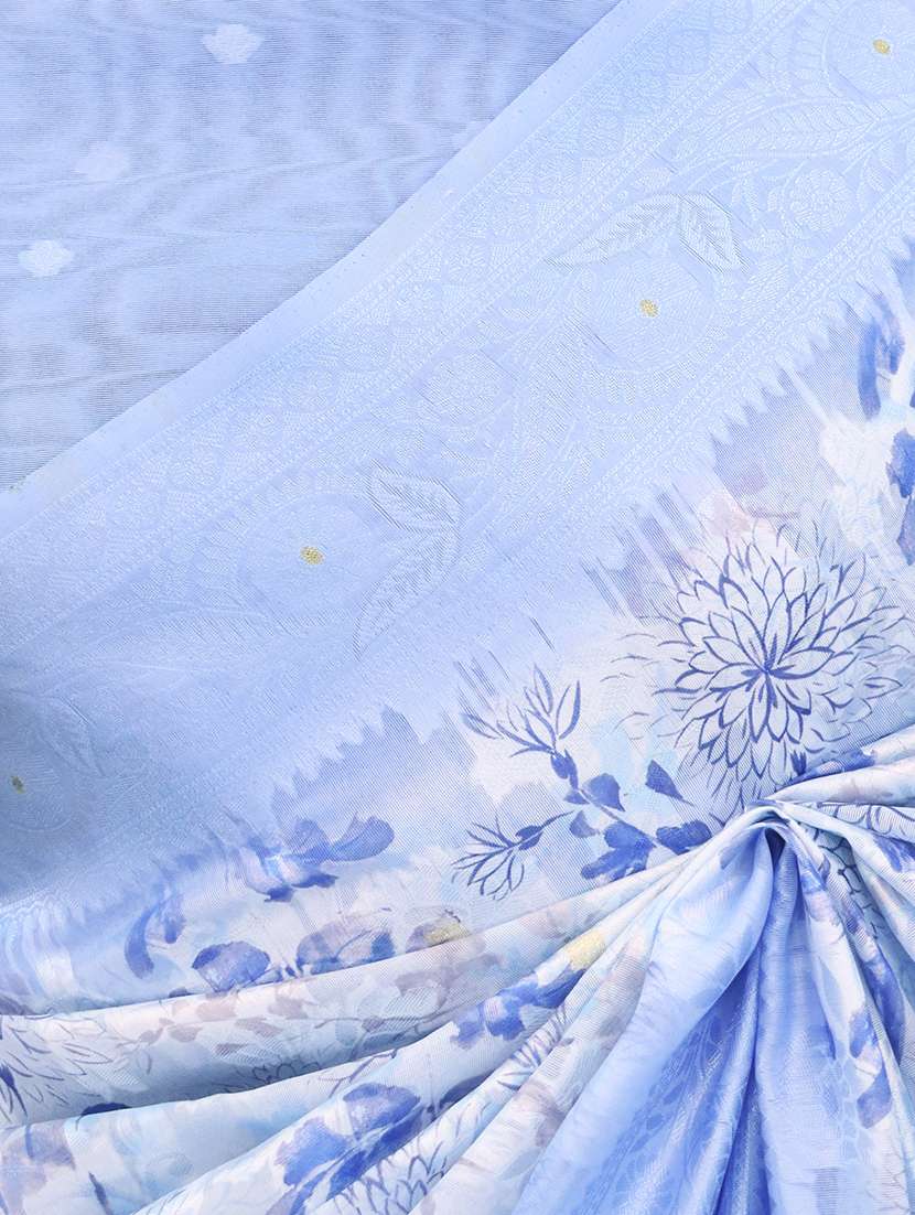 women printed bordered saree with blouse - 22449857 -  Standard Image - 2