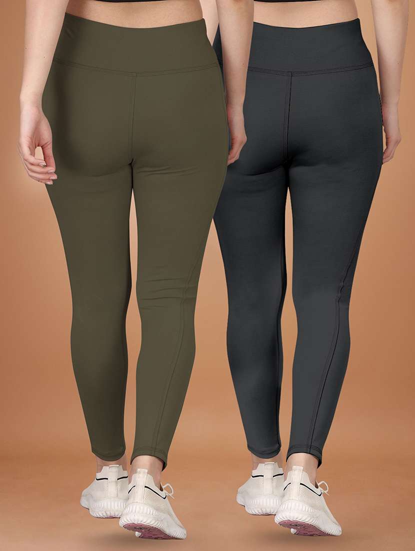 women multi colored polyester track pant - 22450159 -  Standard Image - 2