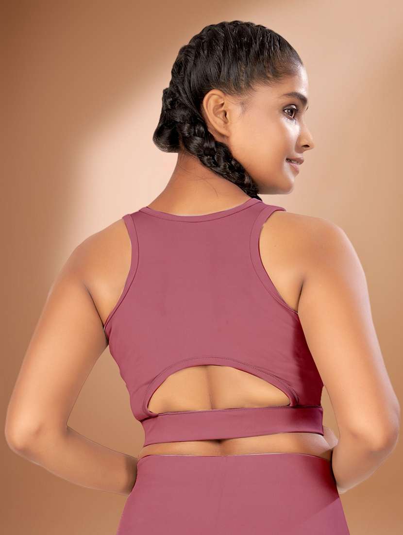 women pack of 2 solid non padded sports bra - 22450309 -  Standard Image - 2
