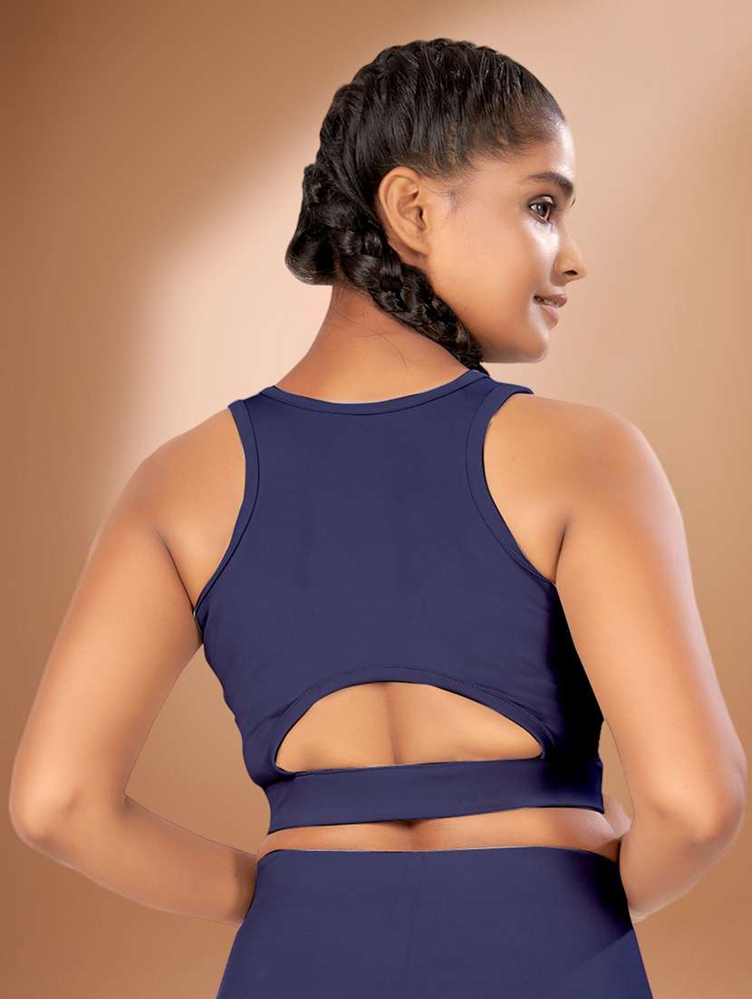 women pack of 2 solid non padded sports bra - 22450321 -  Standard Image - 2