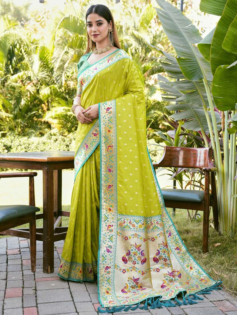 women self design paithani saree with blouse - 22450855 -  Standard Image - 2