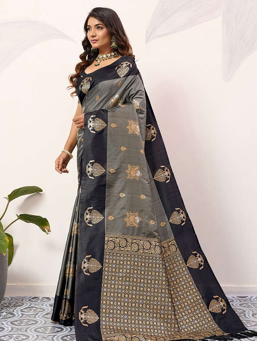 women self design banarasi saree with blouse - 22450857 -  Standard Image - 2