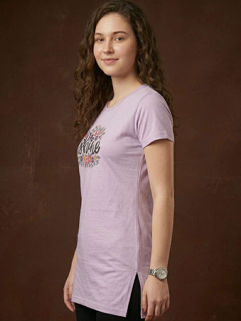 women printed short sleeve loungewear t-shirt - 22451192 -  Standard Image - 2