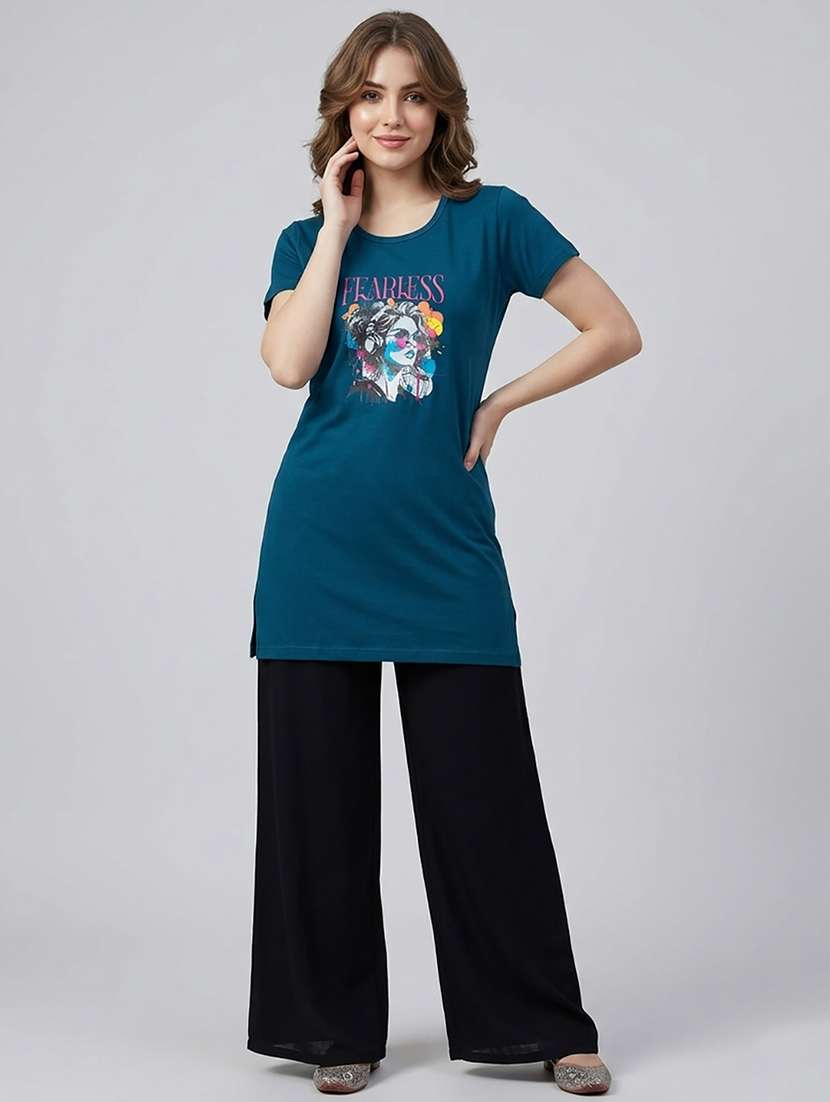 women printed short sleeve loungewear t-shirt - 22451208 -  Standard Image - 2