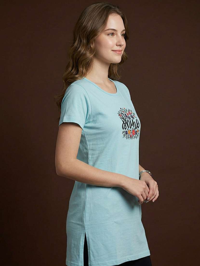 women printed short sleeve loungewear t-shirt - 22451251 -  Standard Image - 2