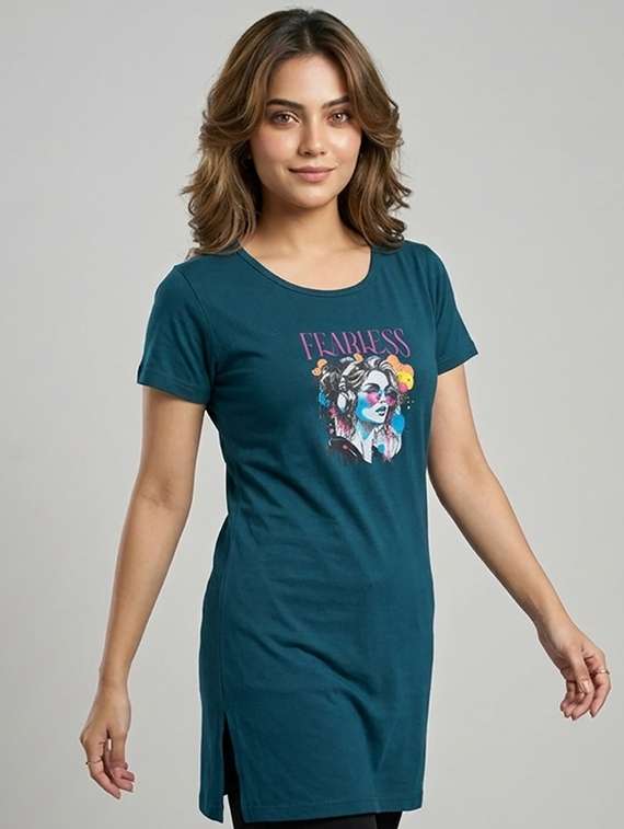 women printed round neck t-shirt - 22451333 -  Standard Image - 2