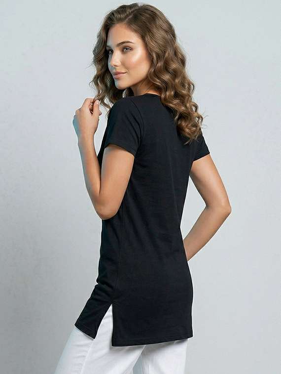 women printed round neck t-shirt - 22451401 -  Standard Image - 2