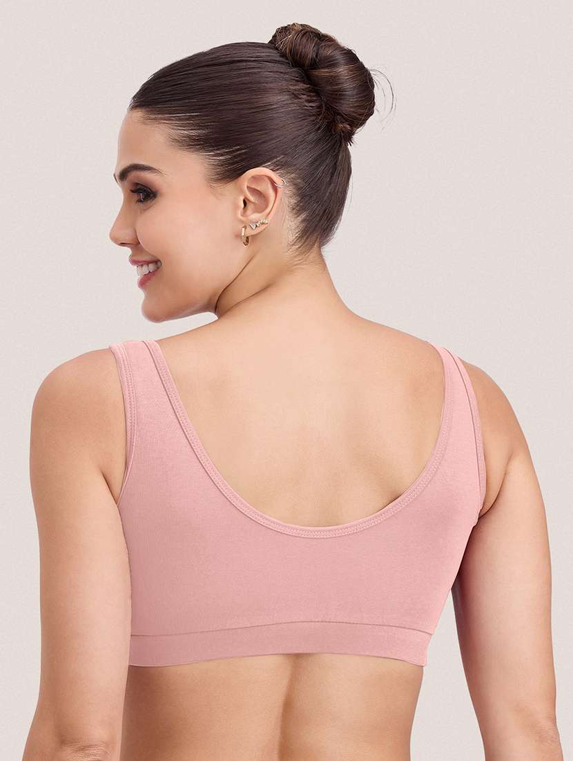 Women Pack Of 2 Solid Full Coverage Sports Bra - 22451530 -  Standard Image - 2