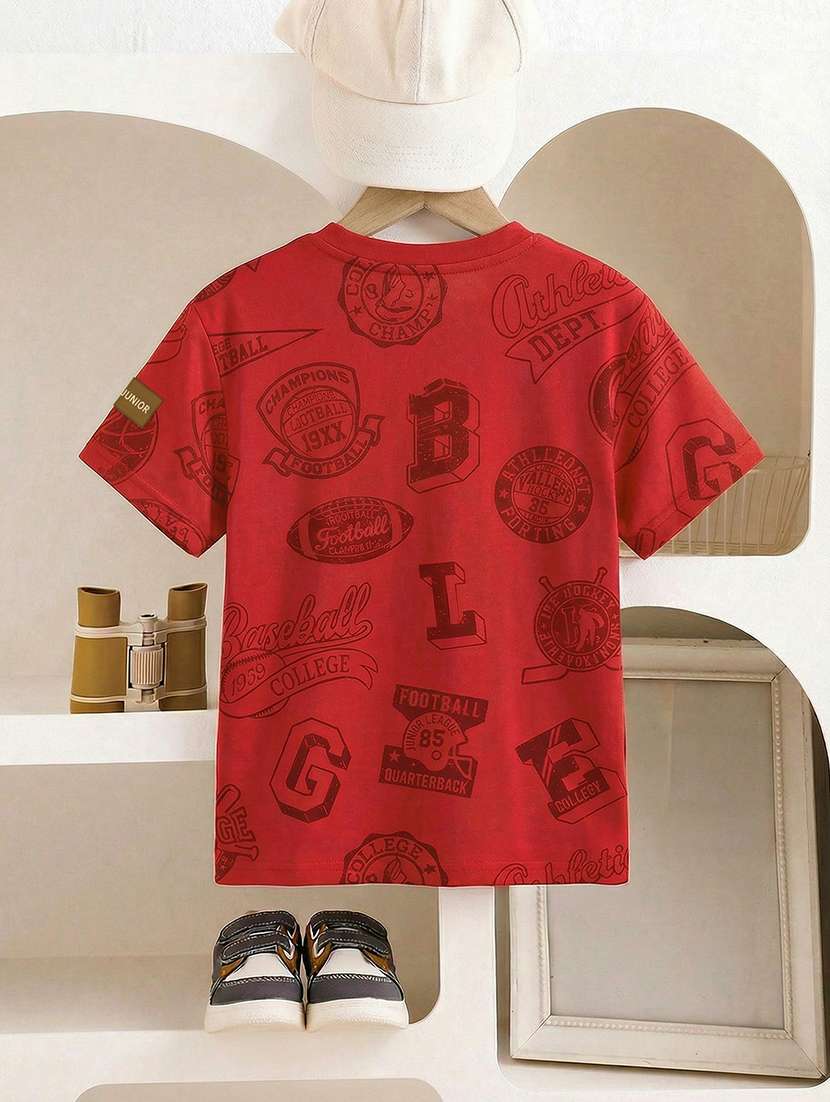 boys pack of 2 printed short sleeve t-shirt - 22451630 -  Standard Image - 2
