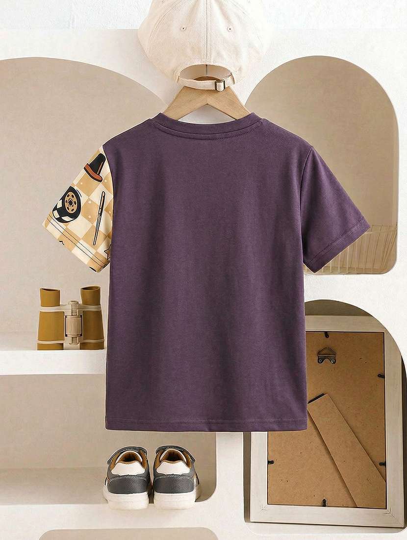 boys pack of 2 printed short sleeve t-shirt - 22451639 -  Standard Image - 2