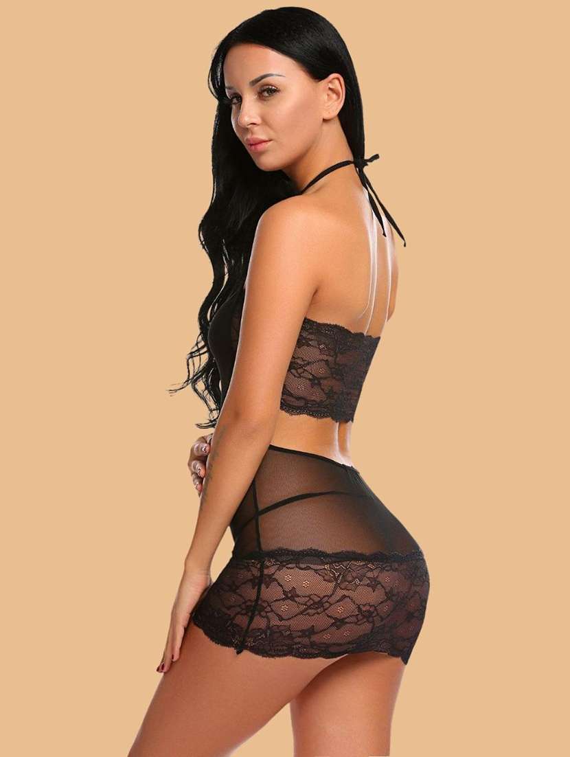 women solid black nylon camisole - 22451673 -  Standard Image - 2