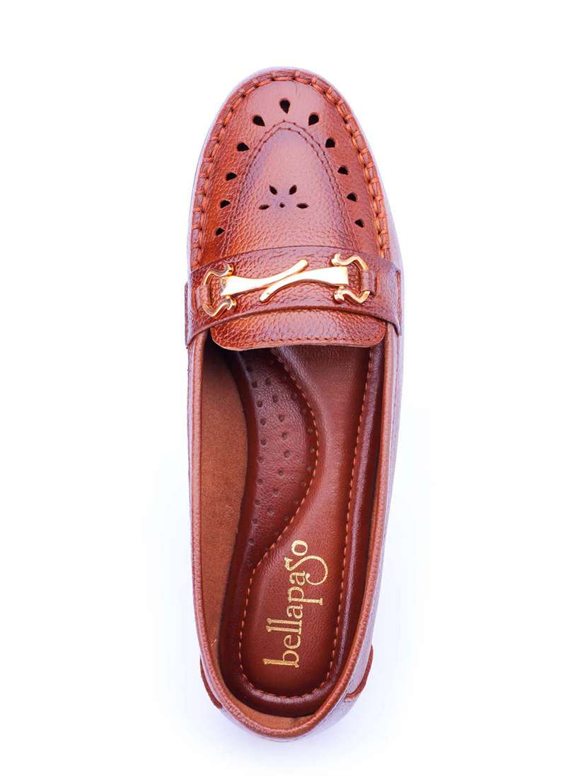 women tan slip on loafer - 22451841 -  Standard Image - 2