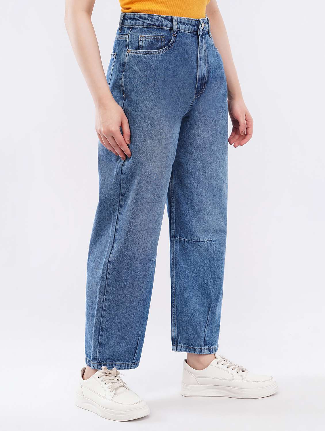 women solid high rise straight jean - 22451909 -  Standard Image - 2
