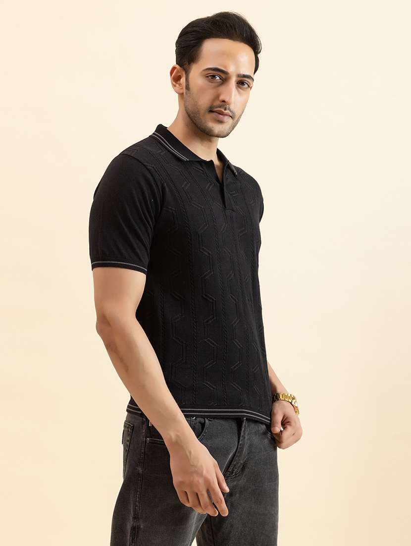 men black cotton plain t-shirt - 22451962 -  Standard Image - 2