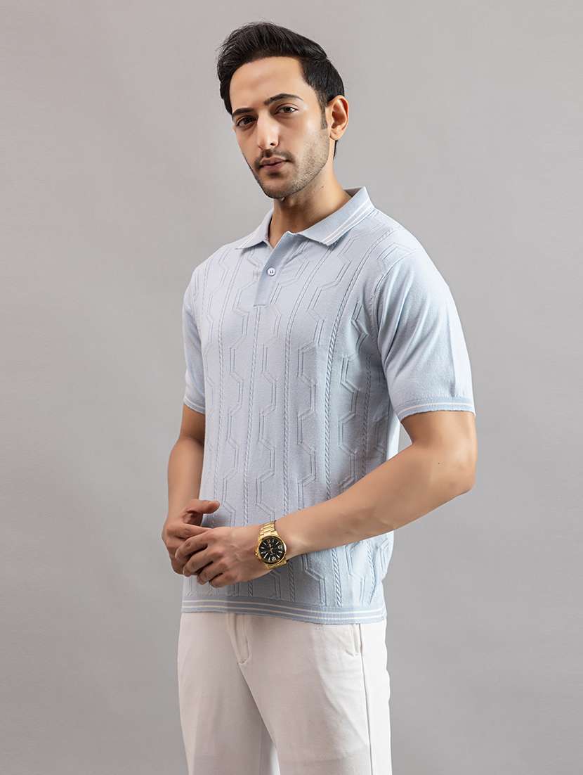 men blue cotton plain t-shirt - 22451964 -  Standard Image - 2