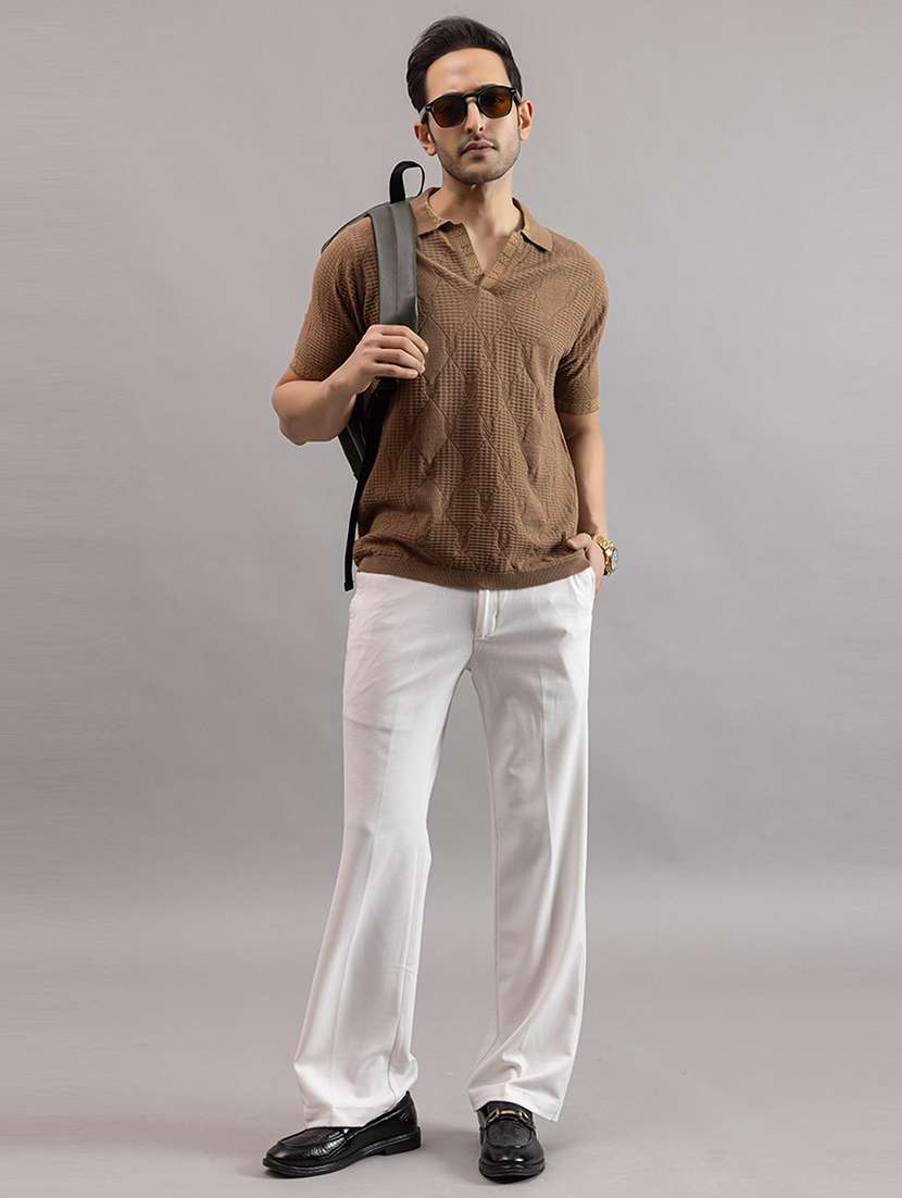 men brown cotton plain t-shirt - 22451966 -  Standard Image - 7