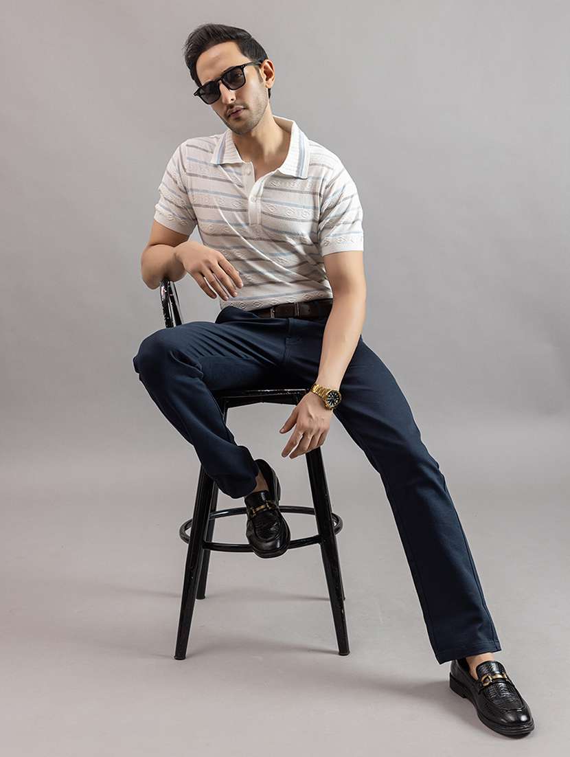 white cotton plain polo tshirt - 22451970 -  Standard Image - 7
