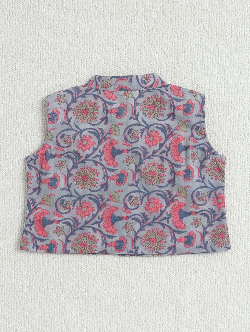 girls blue cotton kurta palazzo suit set - 22452099 -  Standard Image - 2