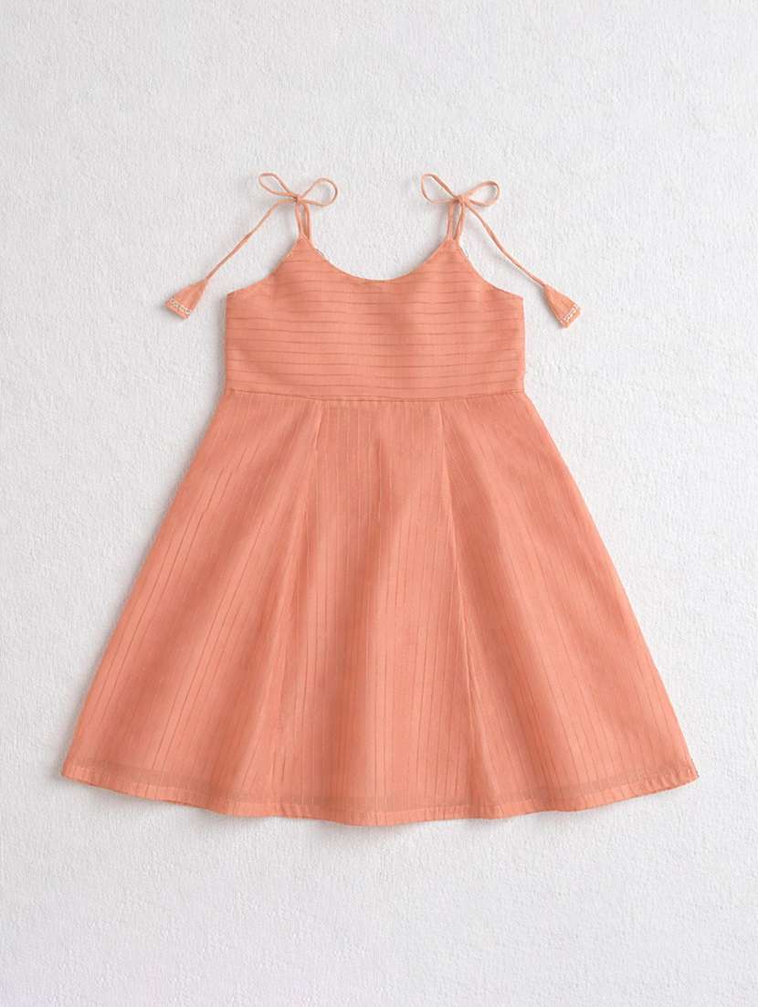 girls peach polyester suit set - 22452118 -  Standard Image - 2