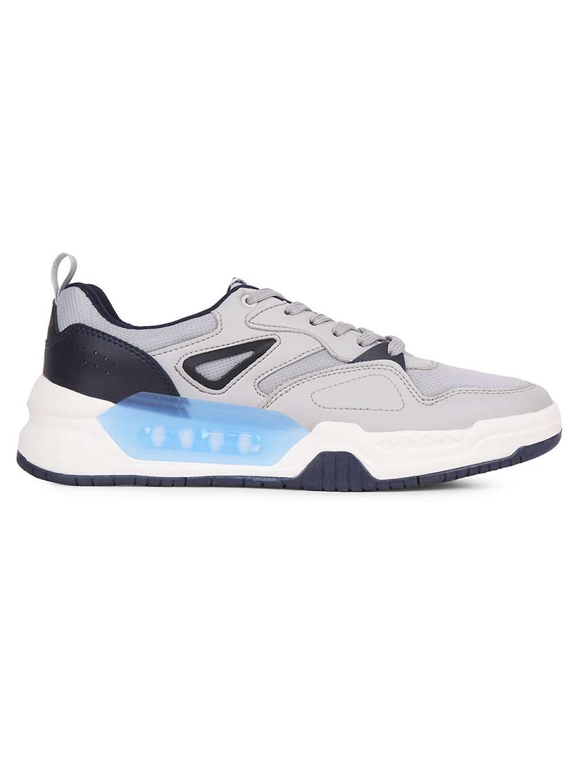 men grey lace up sneaker - 22452365 -  Standard Image - 2