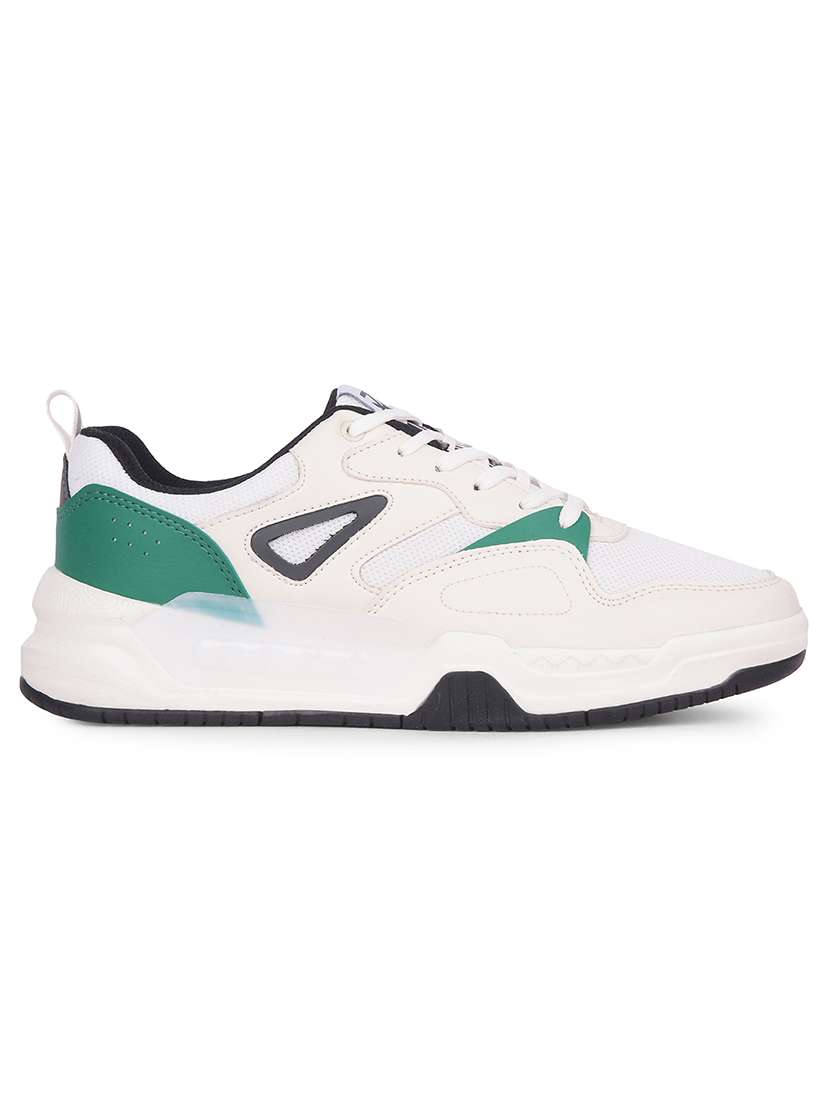 men white lace up sneaker - 22452366 -  Standard Image - 2