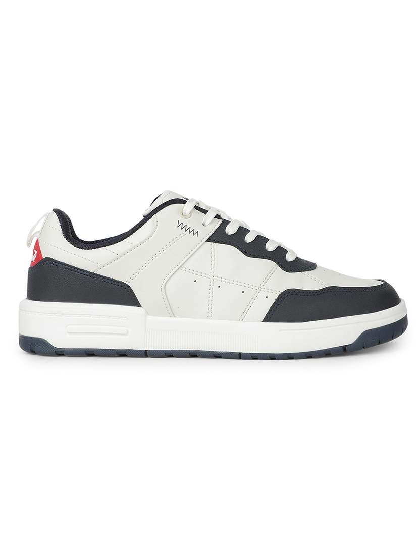 men navy blue lace up sneaker - 22452368 -  Standard Image - 2