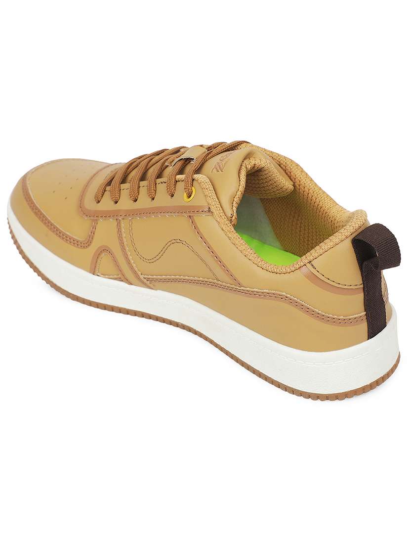 men tan lace up sneaker - 22452370 -  Standard Image - 2