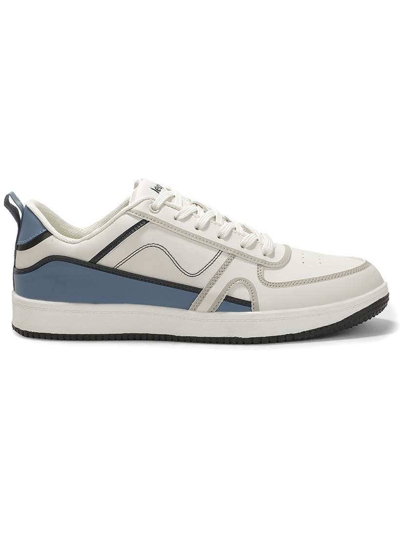 men white lace up sneaker - 22452371 -  Standard Image - 2