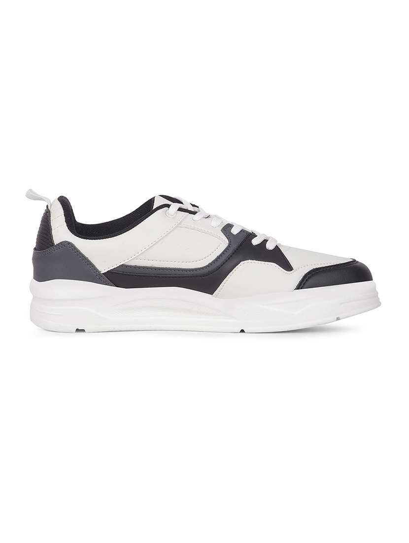 men white lace up sneaker - 22452372 -  Standard Image - 2