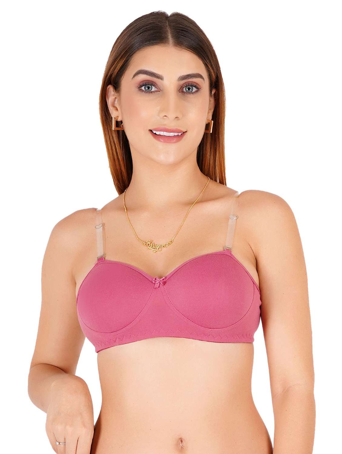 women pack of 2 solid lightly padded regular bra - 22453075 -  Standard Image - 2