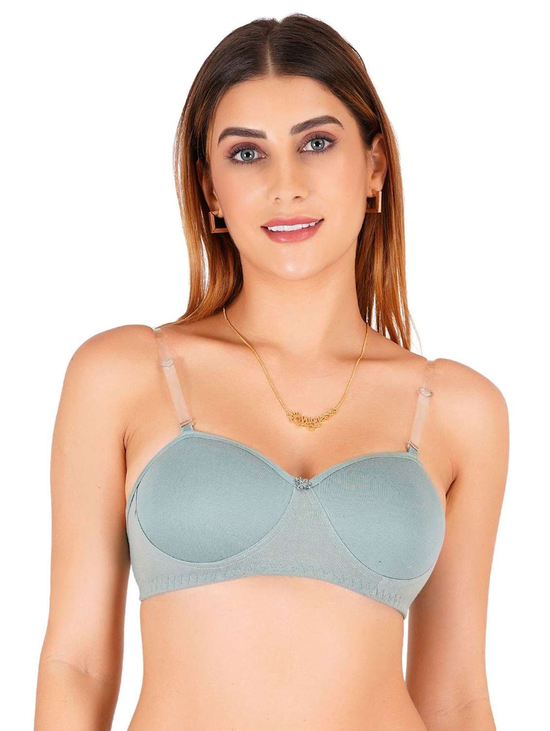 women pack of 4 solid regular bra - 22453110 -  Standard Image - 2