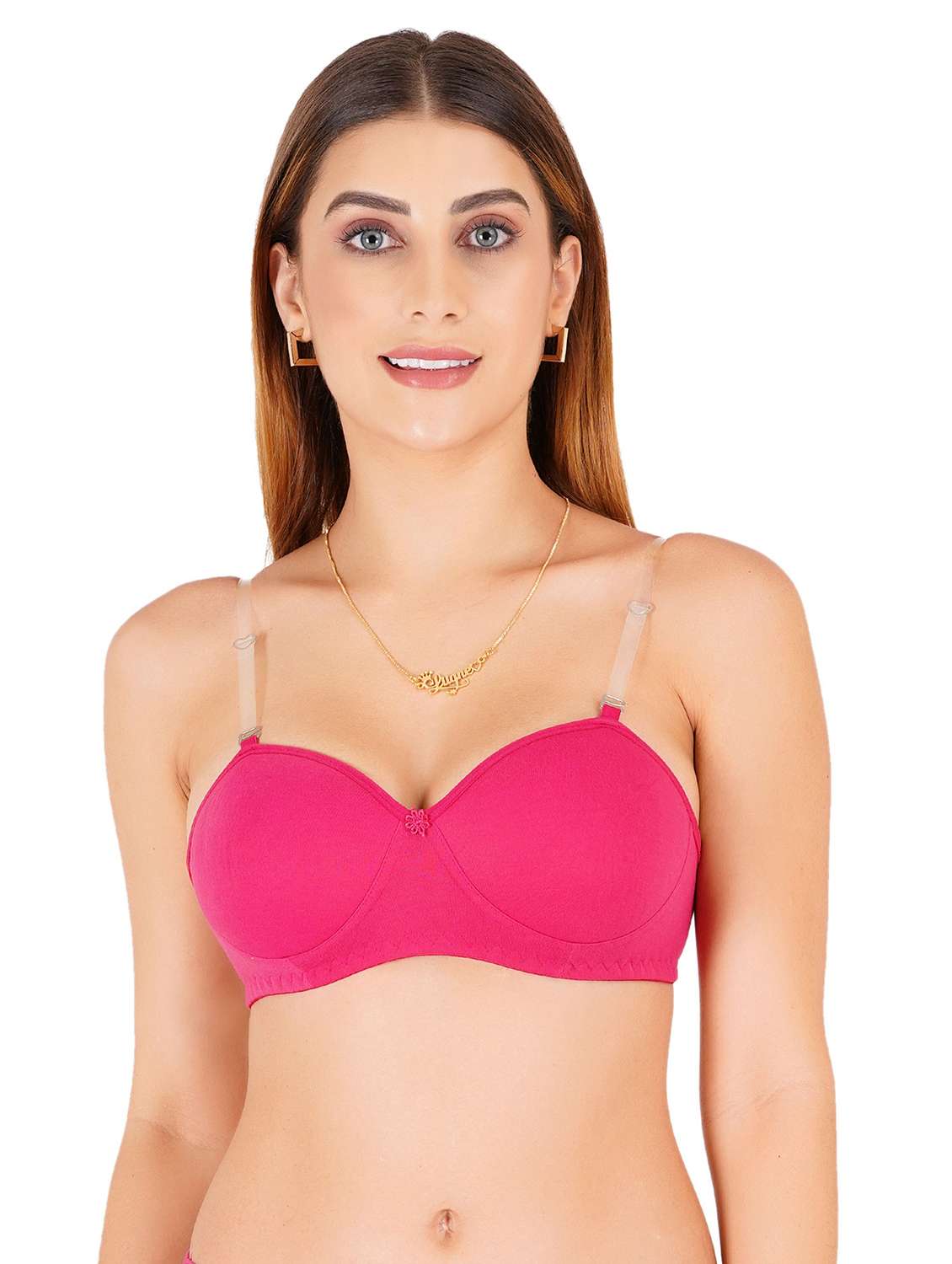 women pack of 4 solid regular bra - 22453120 -  Standard Image - 2