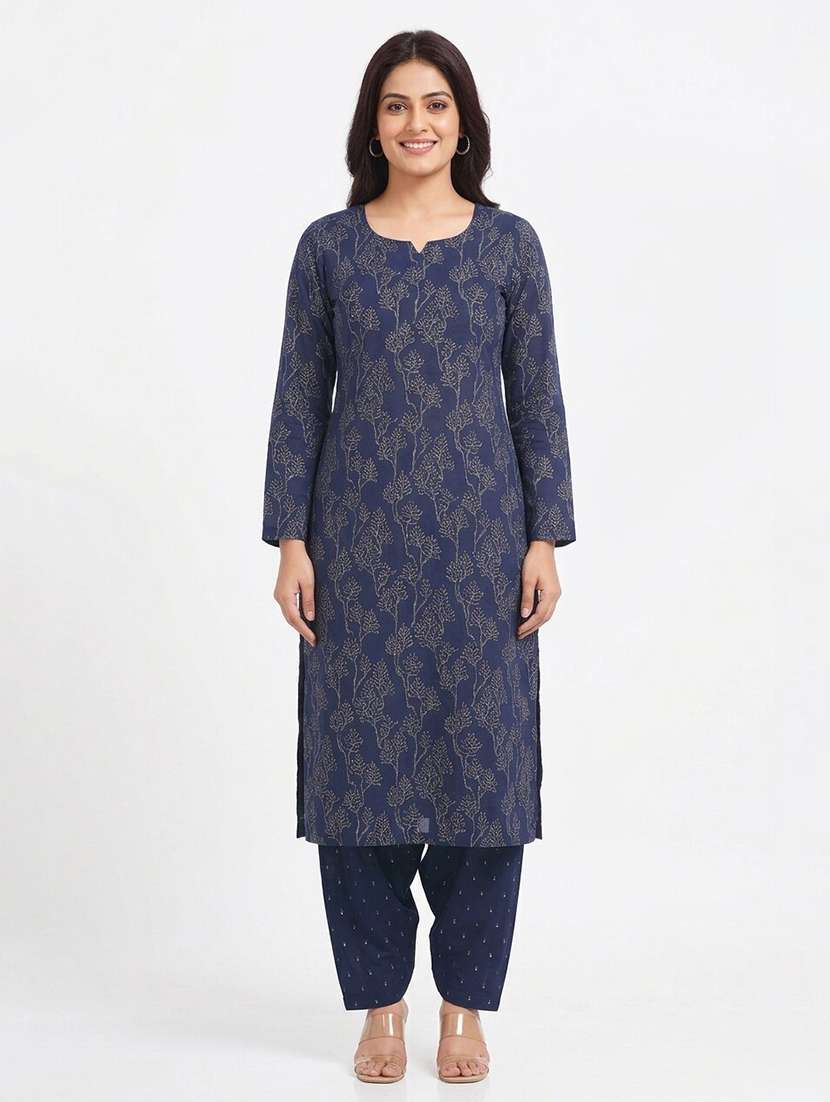 women printed unstitched suit set