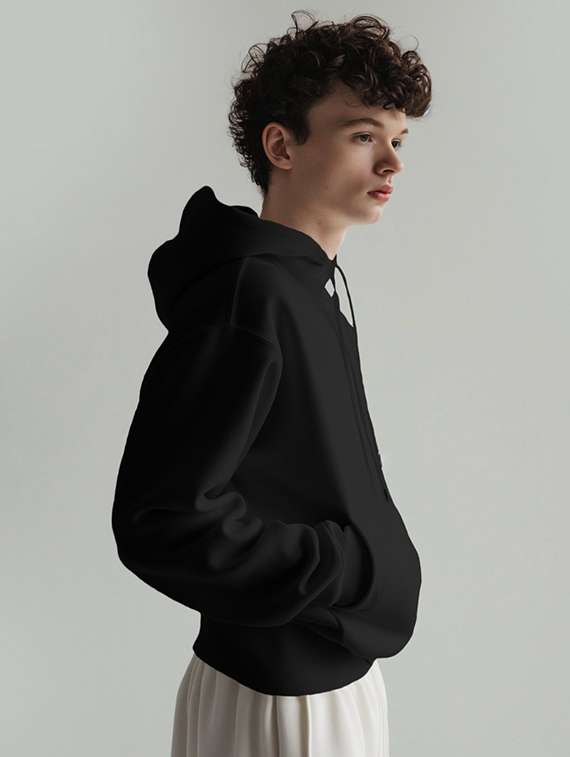 men solid long sleeve oversized sweatshirt - 22453593 -  Standard Image - 2