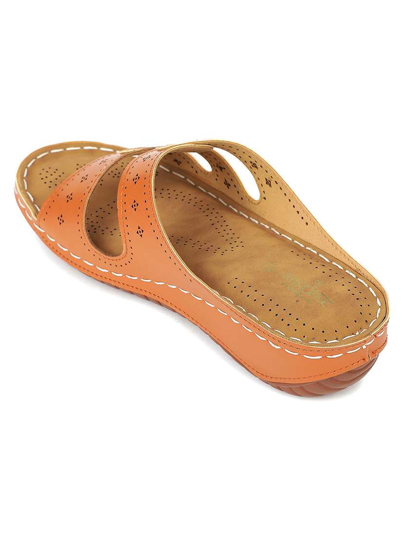 women tan slip on wedge - 22453601 -  Standard Image - 2