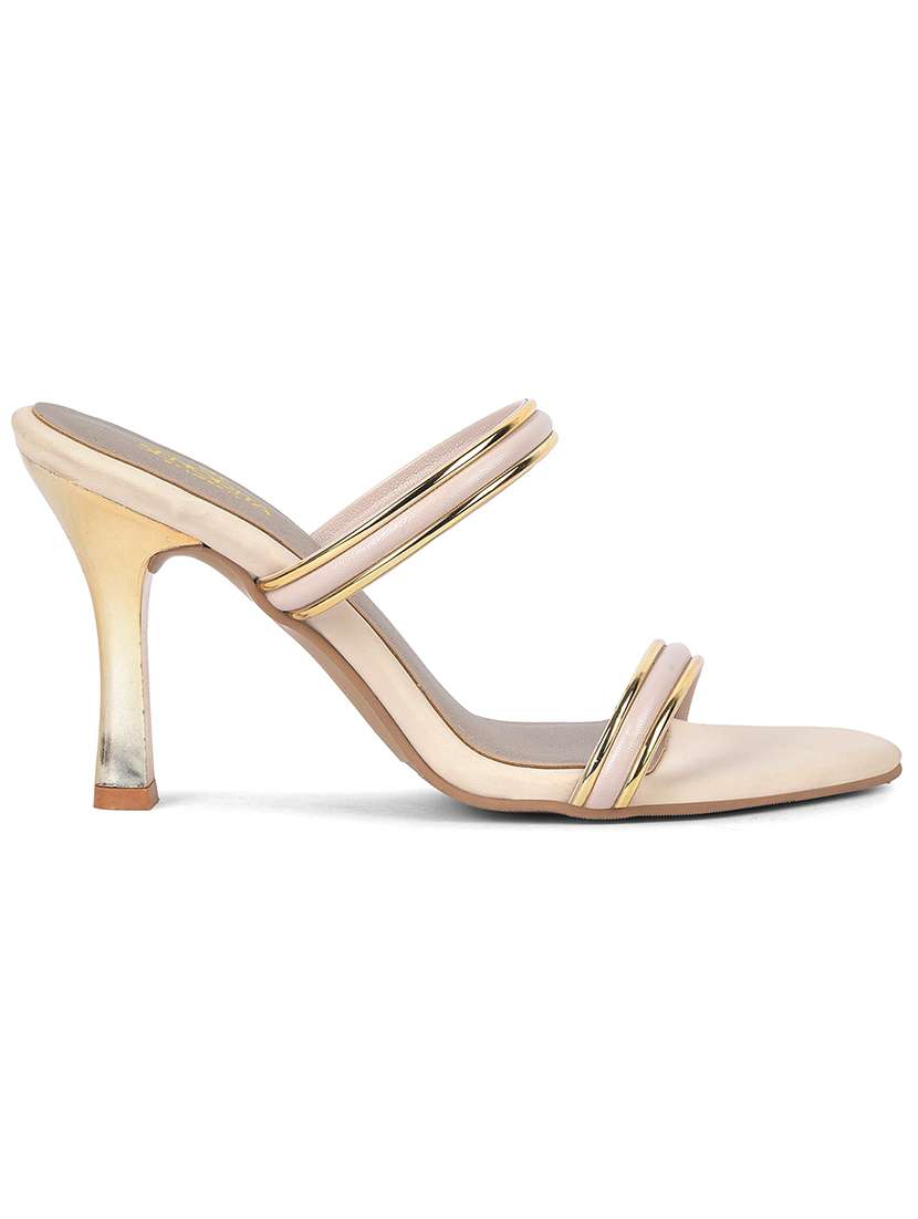 Women Cream Slip On Sandal - 22453604 -  Standard Image - 2