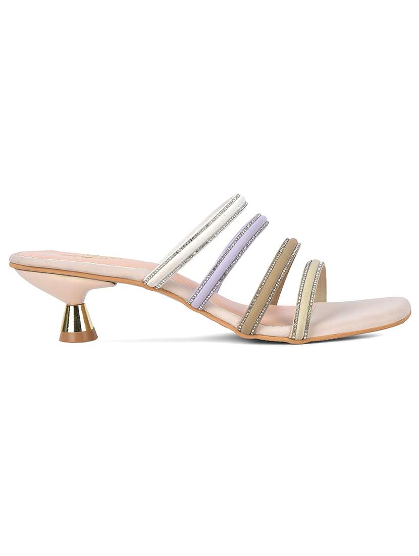 women cream slip on sandal - 22453610 -  Standard Image - 2